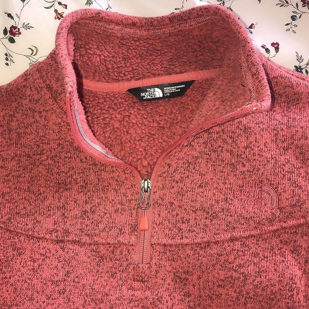 North Face Quarter Zip Jacket Pullover Womens L